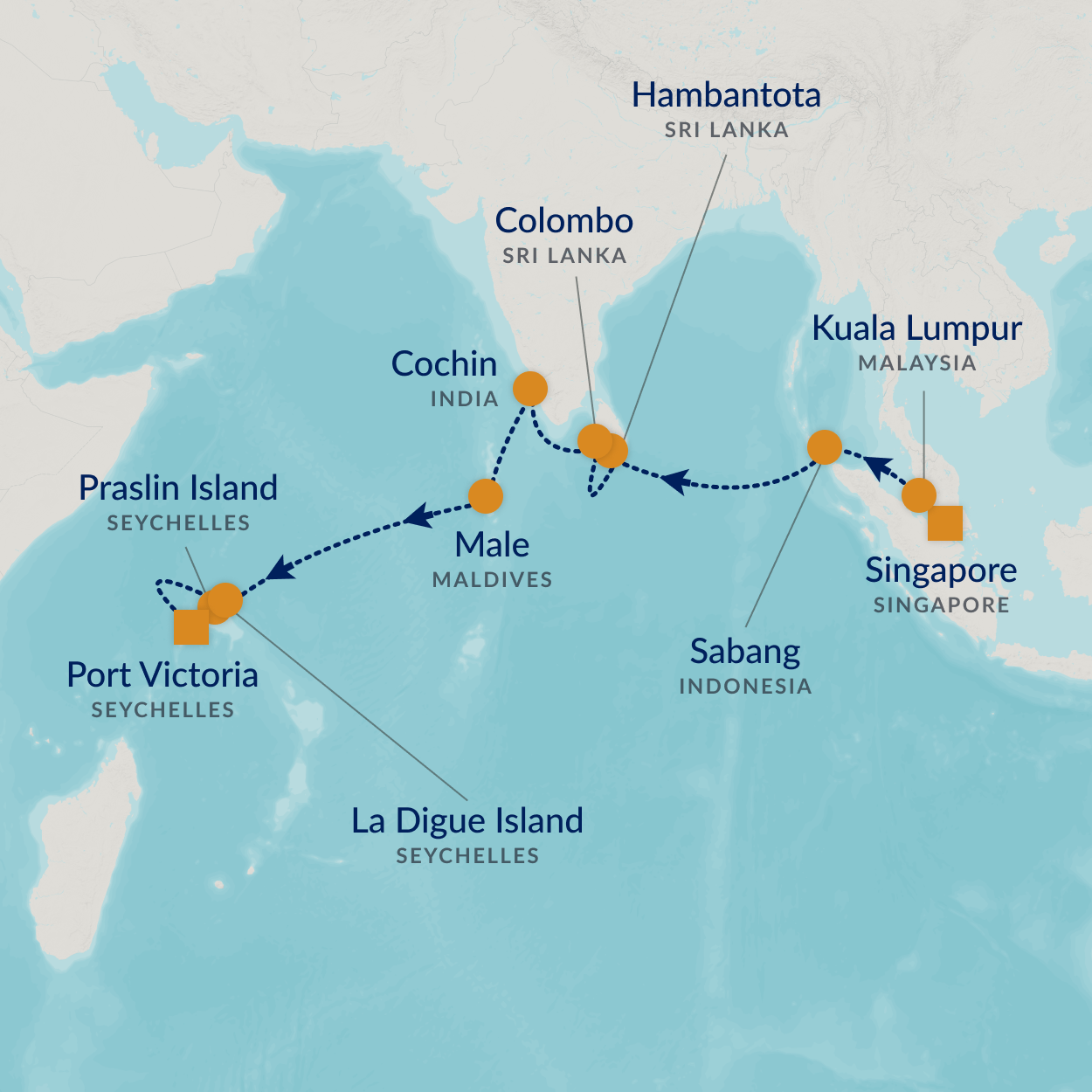 cruise map